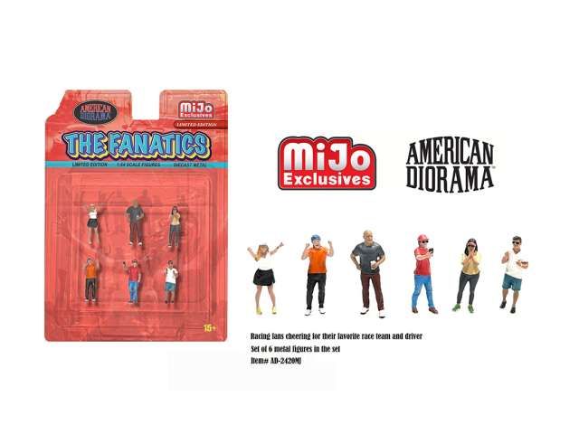 1:64 American Diorama - The Fanatics, Diecast Figure's