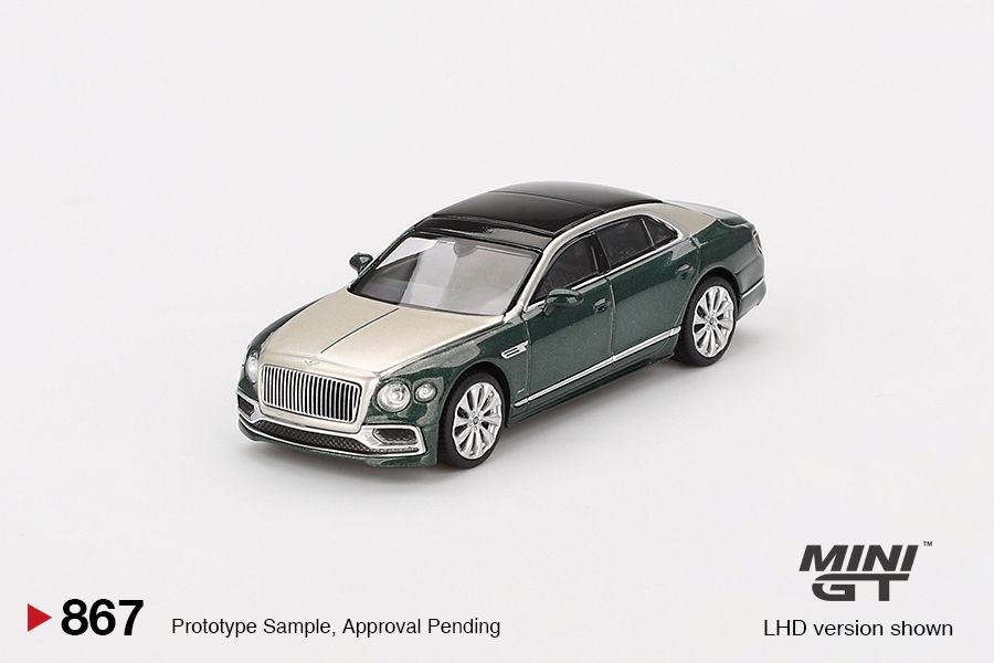 1:64 Mini GT - 2024 Bentley Flying Spur White Sand Verdant