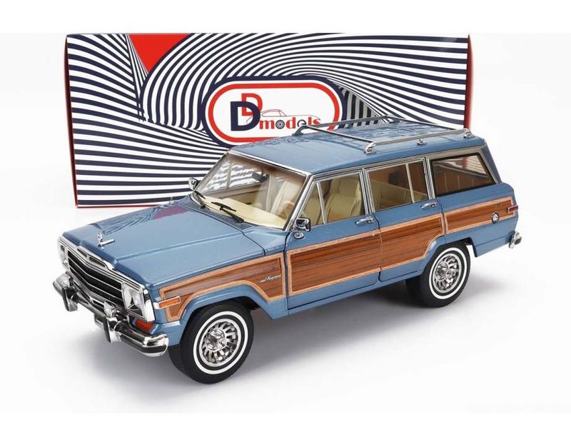 1:18 DDModels - Jeep Grand Wagoneer 1989 Light Blue Metallic