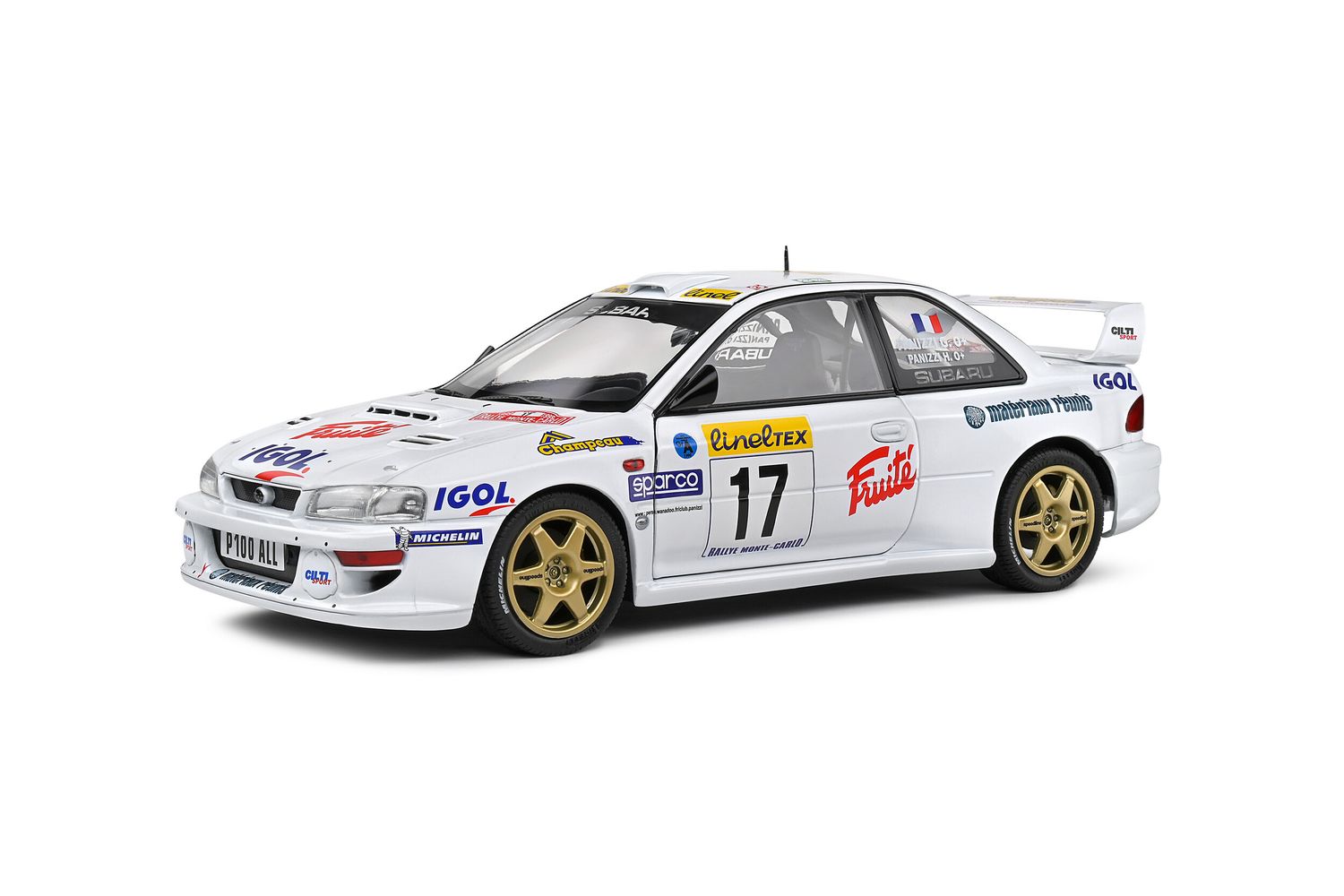 1:18 Solido -  Subaru Impreza S5 WRC 1999 Rallye Monte-Carlo - Panizzi/Panizzi #17