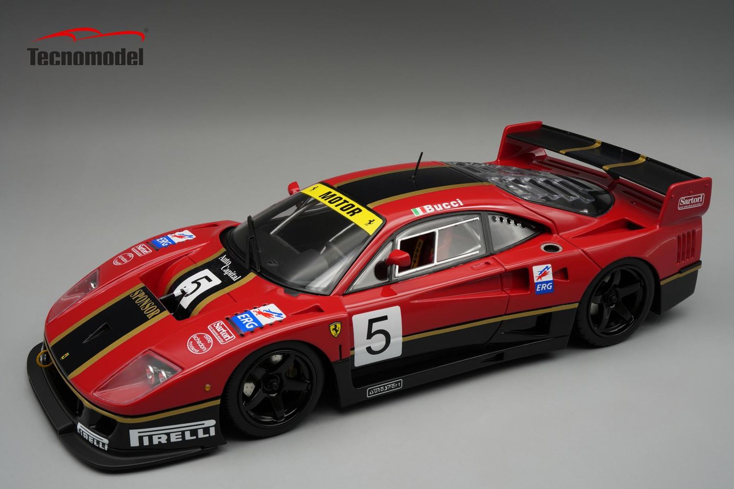 1:18 Tecnomodel - 1996 Ferrari F40 LM #5 S.Bucci
