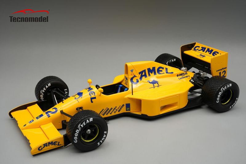 1:18 Tecnomodel - Lotus 102 1990 Lamborghini Engine USA GP Qualifyng Driver: Derek Warwick (Raining Tyres)