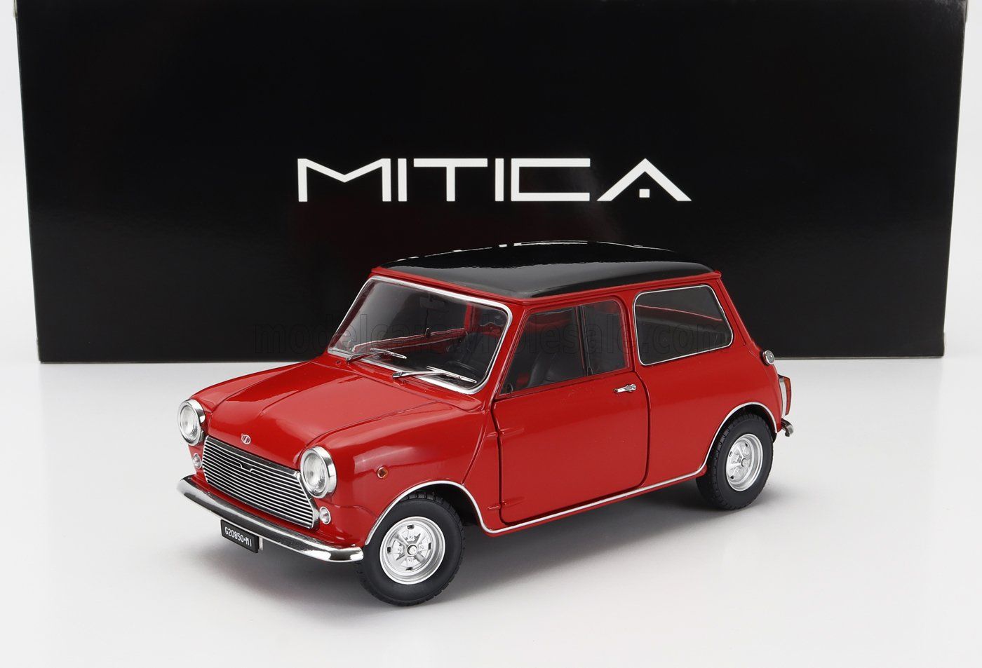 1:18 Mitica Diecast - 1966 Mini Copper Mk1 Red Black