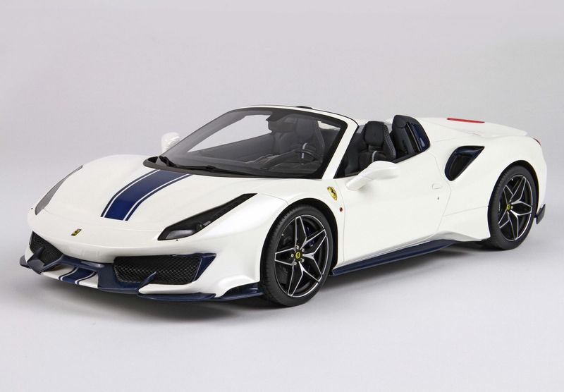 1:12 BBR - Ferrari 488 Pista Spider Open roof Bianco Italia 1:12 BBR - Ferrari 488 Pista Spider Open roof Bianco Italia
