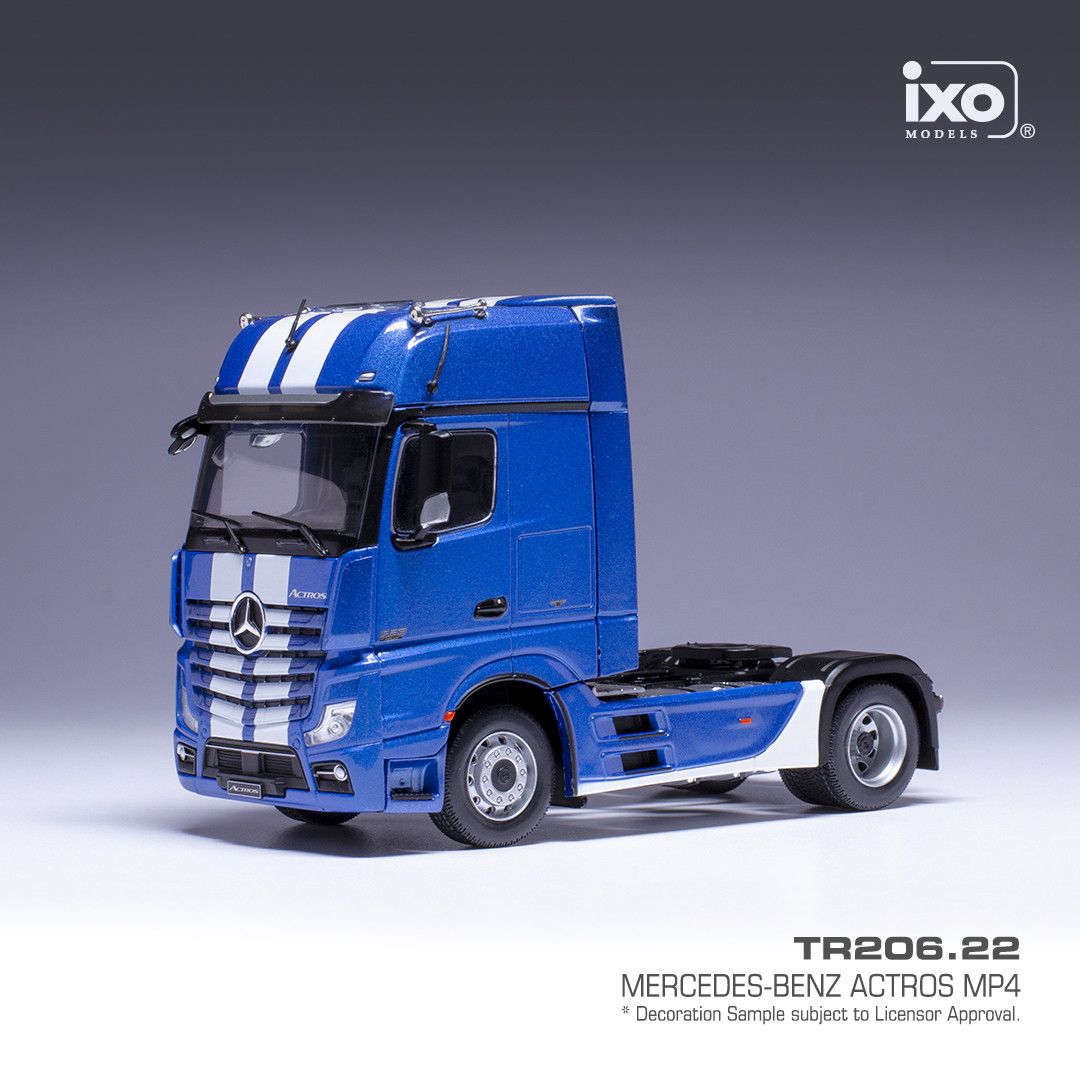 1:43 Ixo - Mercedes Actros MP4 blau