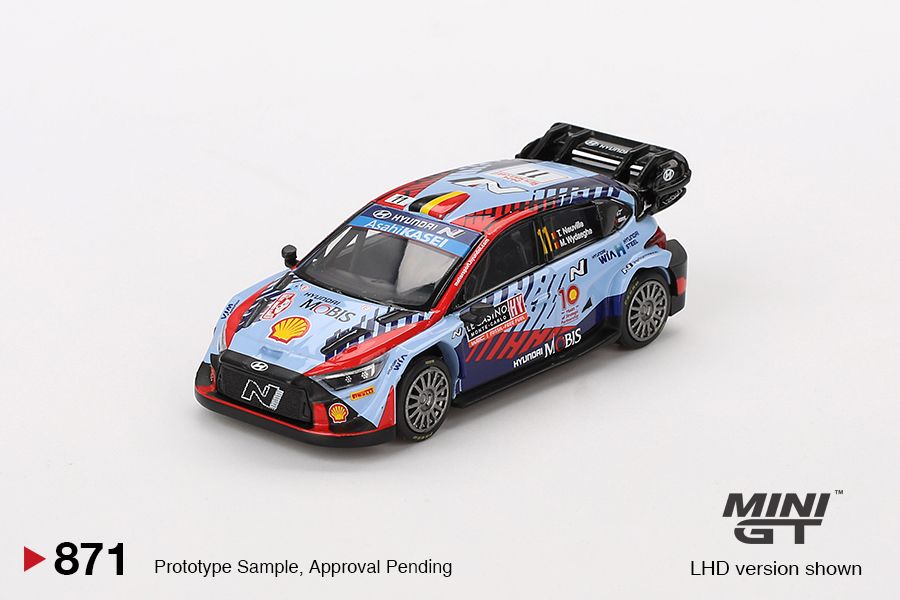 1:64 Mini GT - 2024 Hyundai i20 N Rally1 Hybrid #11 Rally Monte Carlo Winner