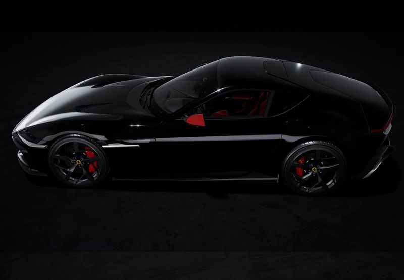 1:43 BBR - Ferrari 12Cilindri Panoramic roof Matt blacK 1:43 BBR - Ferrari 12Cilindri Panoramic roof Matt blacK