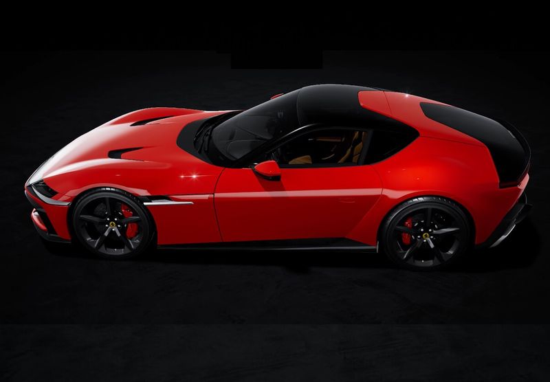 1:43 BBR - Ferrari 12Cilindri Panoramic roof Rosso Corsa Glossy black wheels 1:43 BBR - Ferrari 12Cilindri Panoramic roof Rosso Corsa Glossy black wheels
