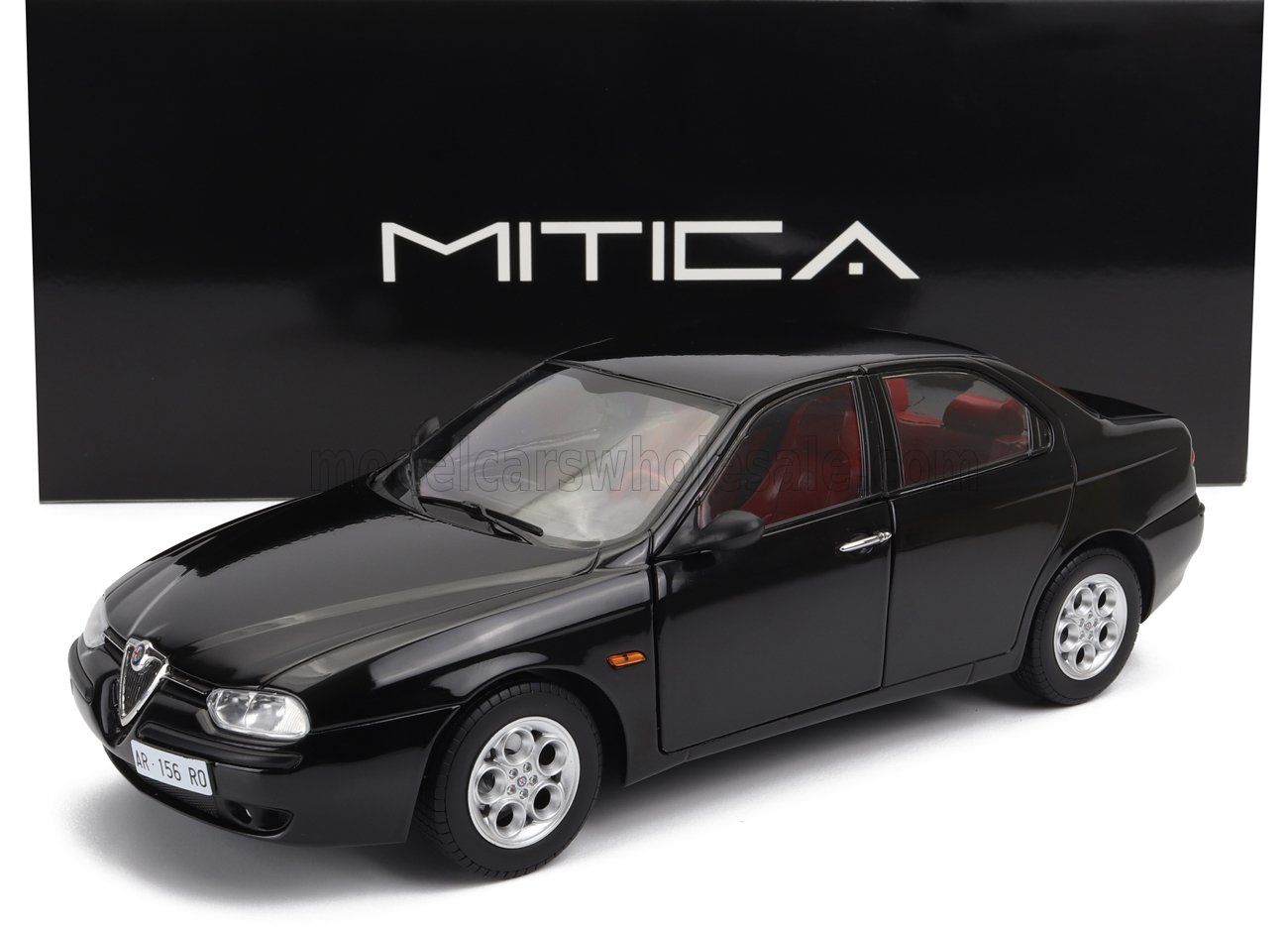 1:18 Mitica Diecast - Alfa Romeo 156 2.5 V6 24V 1997 Black 601 Nero