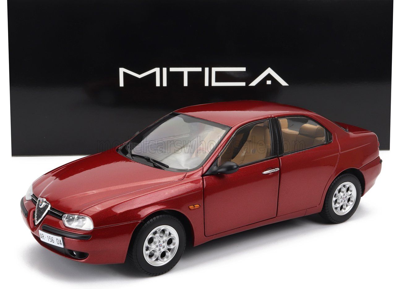 1:18 Mitica Diecast - Alfa Romeo 156 2.5 V6 24V 1997 Rosso Proteo Metallic Red