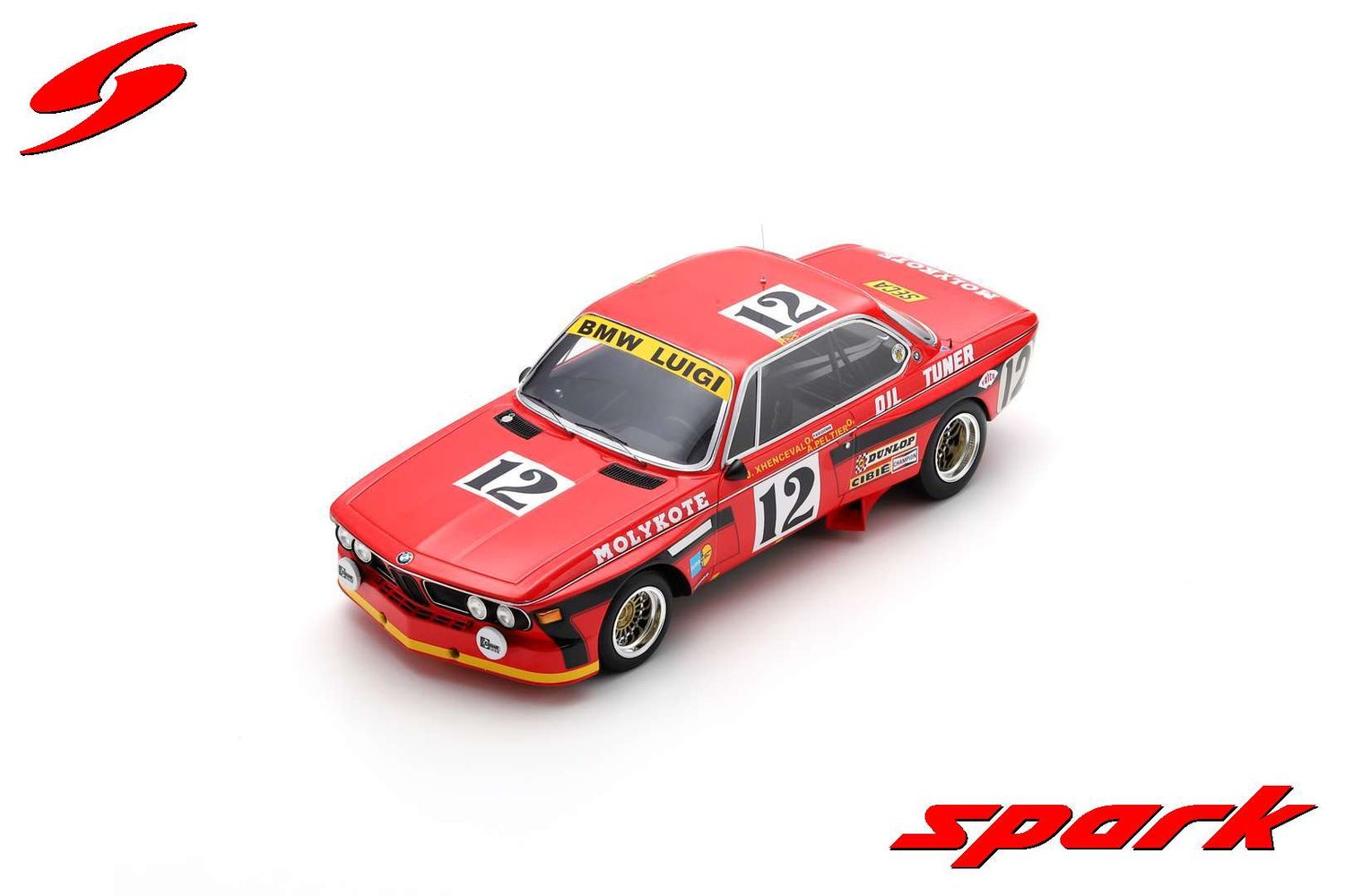 1:18 Spark - BMW 3.0CSi No.12 Winner 24H Spa 1974 J. Xhenceval - A. Peltier - P. Dieudonne