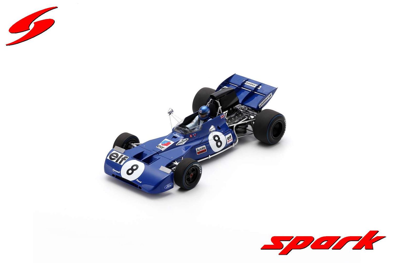 1:18 Spark - Tyrrell 004 No.8 French GP 1972 Patrick Depailler