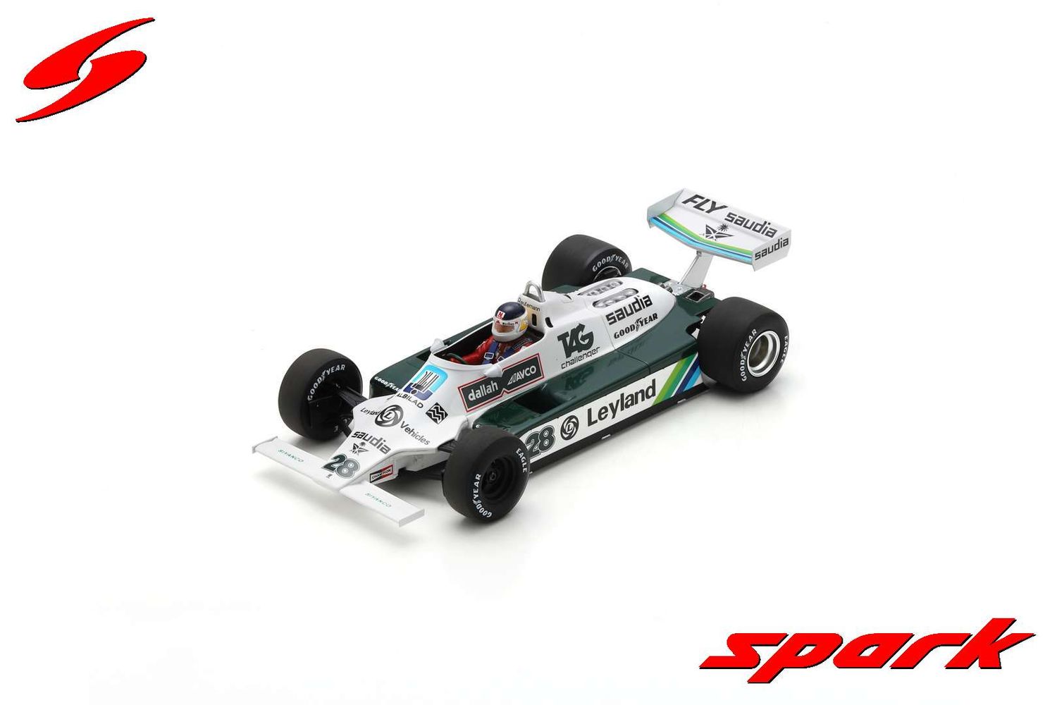 1:18 Spark - Williams FW07C No.28 Winner Monaco GP 1980 Carlos Reutemann