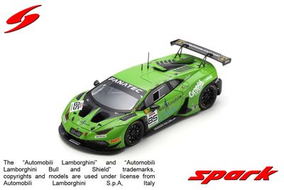 1:43 Spark - Lamborghini Huracán GT3 EVO 2 No.85 GRT Grasser Racing Team Winner Silver Cup 24H Spa 2023 C. Schmid - B. Hites - G. van Berlo 1:43 Spark - Lamborghini Huracán GT3 EVO 2 No.85 GRT Grasser Racing Team Winner Silver Cup 24H Spa 2023 C. Schmid - B. Hites - G. van Berlo