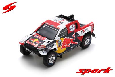 1:43 Spark - TOYOTA HILUX No.201 Winner Dakar 2022 Al-Attiyah - Mathieu Baumel