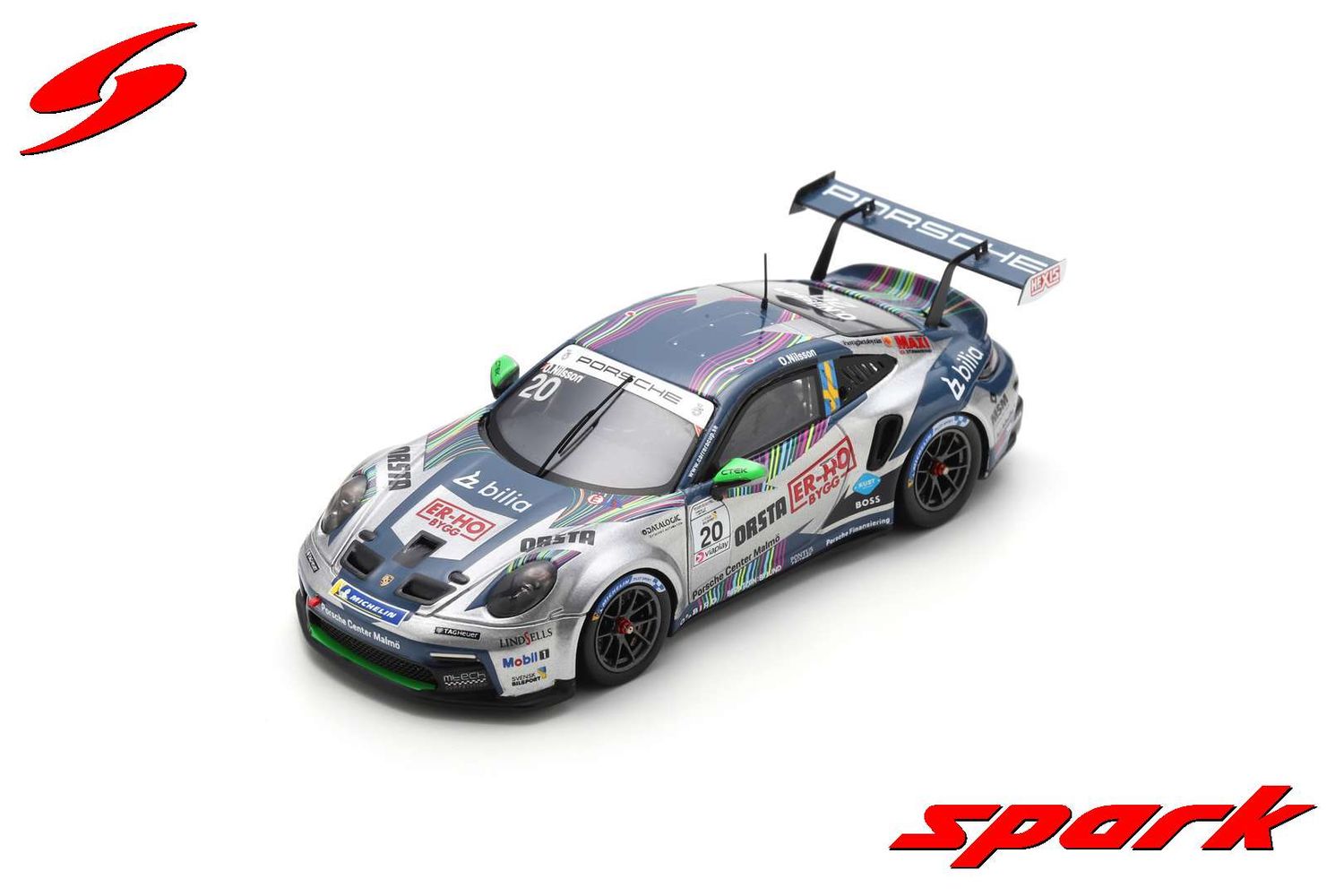 1:43 Spark - Porsche 911 GT3 Cup No.20 Porsche Carrera Cup Scandinavia Champion 2023 Ola Nilsson