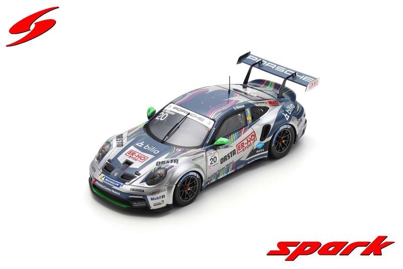1:43 Spark - Porsche 911 GT3 Cup No.20 Porsche Carrera Cup Scandinavia Champion 2023 Ola Nilsson 1:43 Spark - Porsche 911 GT3 Cup No.20 Porsche Carrera Cup Scandinavia Champion 2023 Ola Nilsson