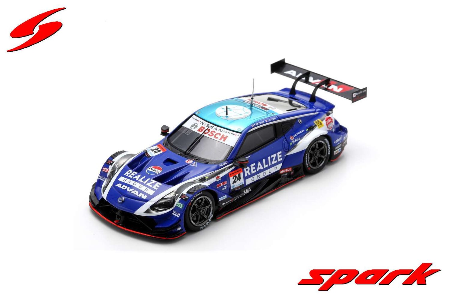 1:43 Spark - REALIZE CORPORATION ADVAN Z No.24 KONDO RACING GT500 SUPER GT 2024 T. Matsuda - T. Natori