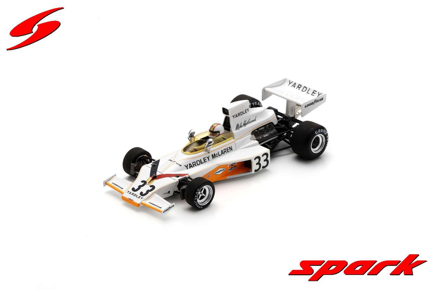 1:43 Spark - McLaren M23 No.33 4th Dutch GP 1974 Mike Hailwood