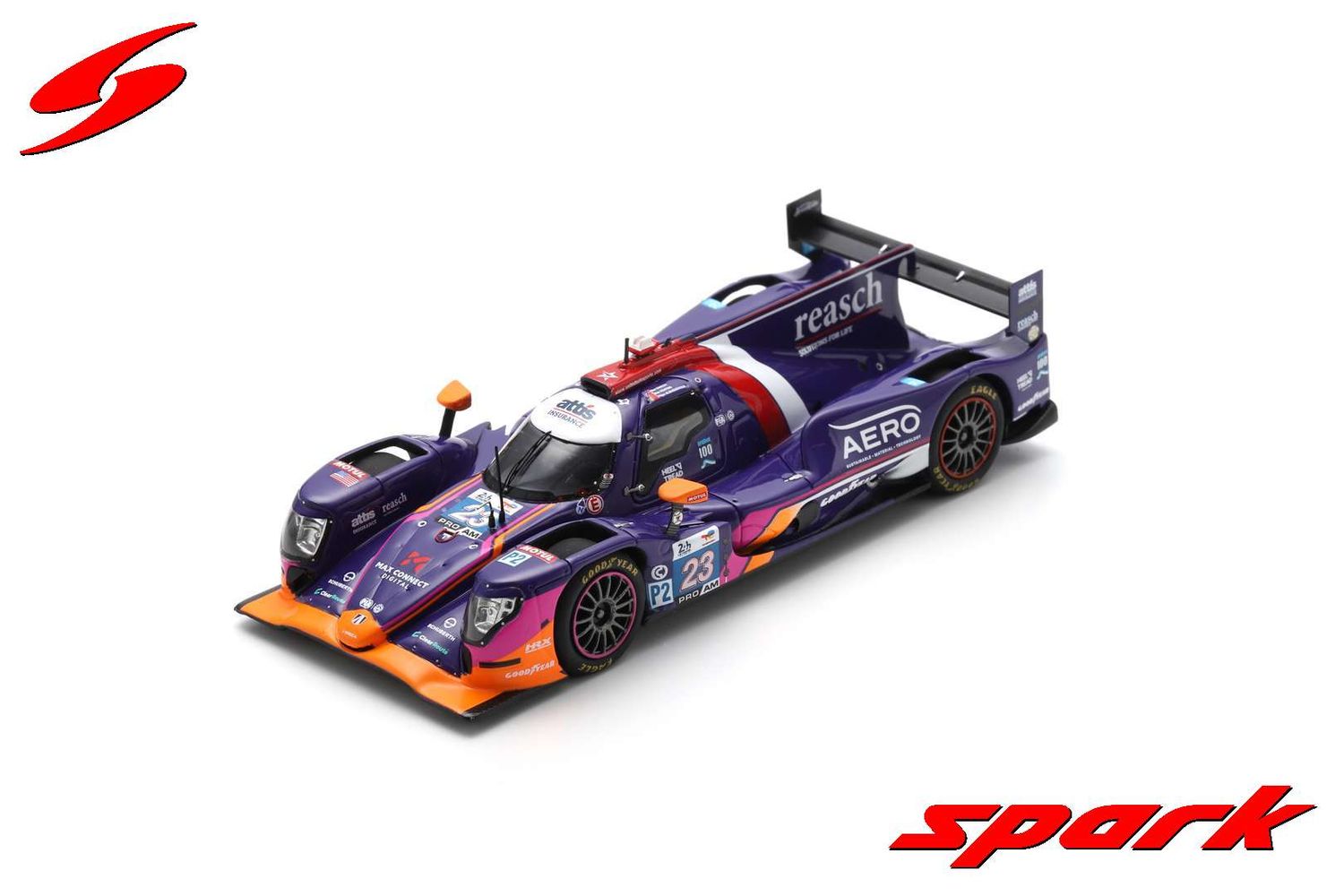 1:43 Spark - Oreca 07 - Gibson No.23 UNITED AUTOSPORTS USA Le Mans 24H 2024 B. Keating - F. Albuquerque - B. Hanley