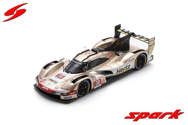 1:43 Spark - Porsche 963 No.38 HERTZ TEAM JOTA 9th Le Mans 24H 2024 O. Rasmussen - J. Button - P. Hanson 1:43 Spark - Porsche 963 No.38 HERTZ TEAM JOTA 9th Le Mans 24H 2024 O. Rasmussen - J. Button - P. Hanson