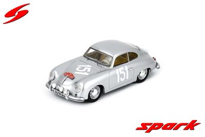 1:43 Spark - Porsche 356 1300 No.151 Monte Carlo Rally 1955 C.A. Johansson - G. Jensen