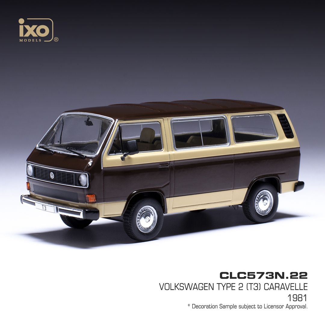 1:43 Ixo - VW T3 Caravelle, braun/beige, 1981