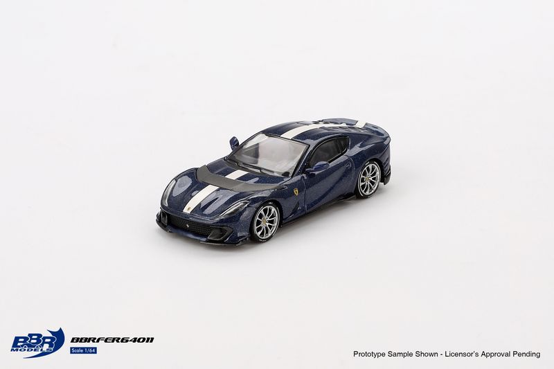 1:64 BBR - 2023 Ferrari 812 Competitizone Blu Tour De France