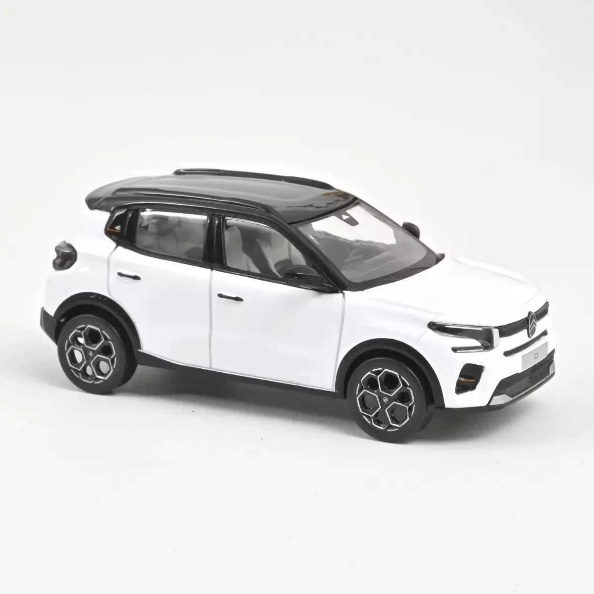 1:43 Norev - Citroën C3 2024 Polar-Weiß mit schwarzes Dach