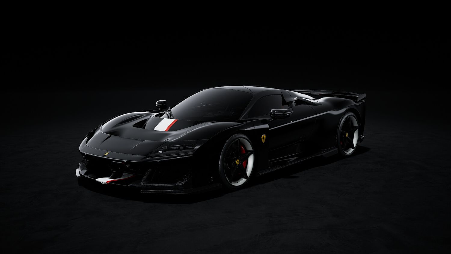 1:18 MR Collection Models - Ferrari F80 Nero Daytona with Livery