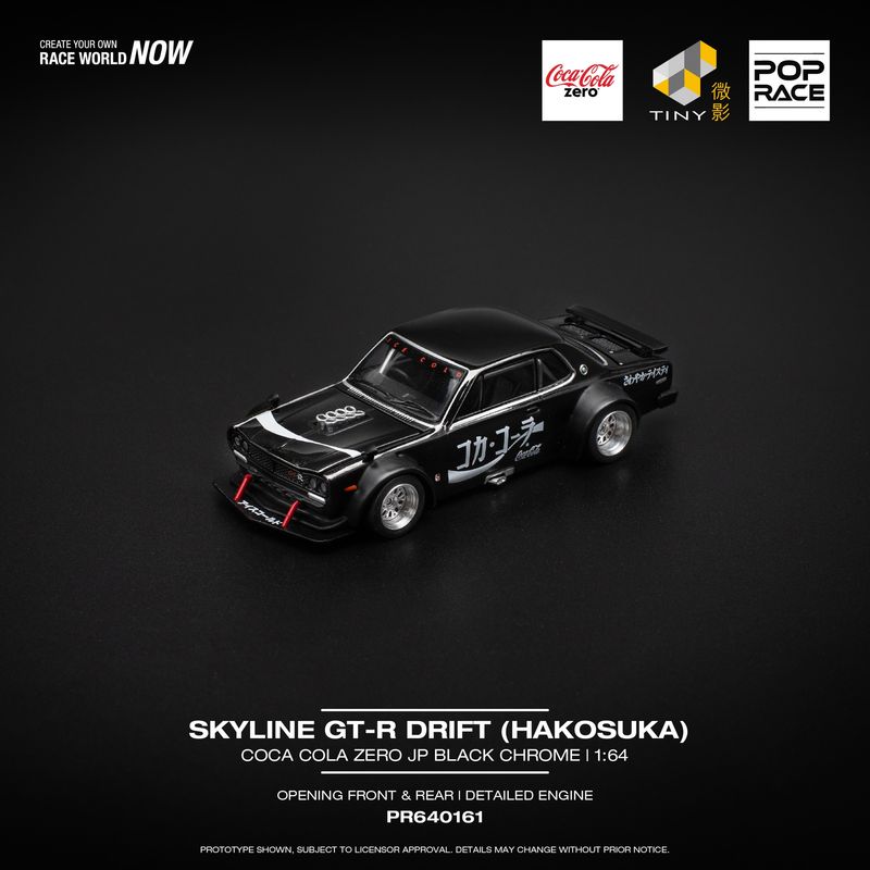 1:64 Pop Race Limited - Skyline GT-R Drift (Hakosuka) *Coca-Cola Zero* JP 1:64 Pop Race Limited - Skyline GT-R Drift (Hakosuka) *Coca-Cola Zero* JP