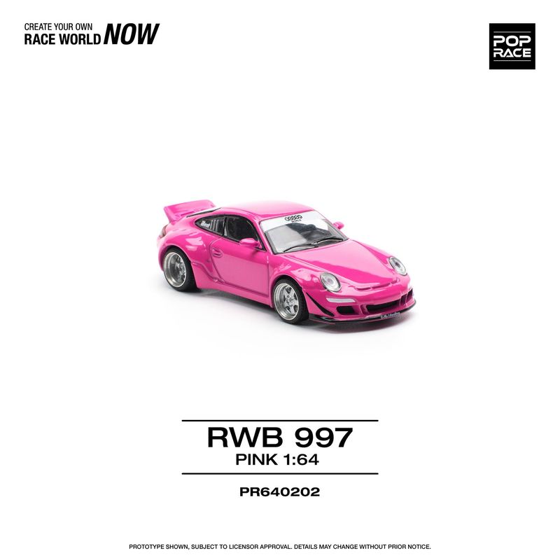 1:64 Pop Race Limited - Porsche RWB 997, pink 1:64 Pop Race Limited - Porsche RWB 997, pink