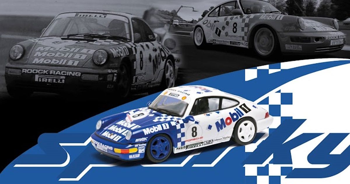 1:64 Tiny Toys - 1993 Porsche 911 (964) #8 Rs Mobil1 Carrera Cup