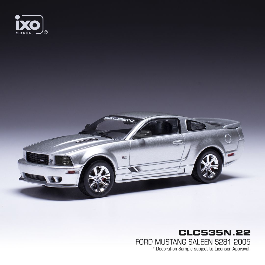 1:43 Ixo - Ford Mustang Saleen S281, metallic-grau, Hellcat, 2005