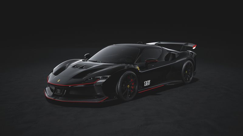 1:43 Looksmart - Ferrari sf90 XX Stradale Matt Black with Shiny Black Roof 1:43 Looksmart - Ferrari sf90 XX Stradale Matt Black with Shiny Black Roof