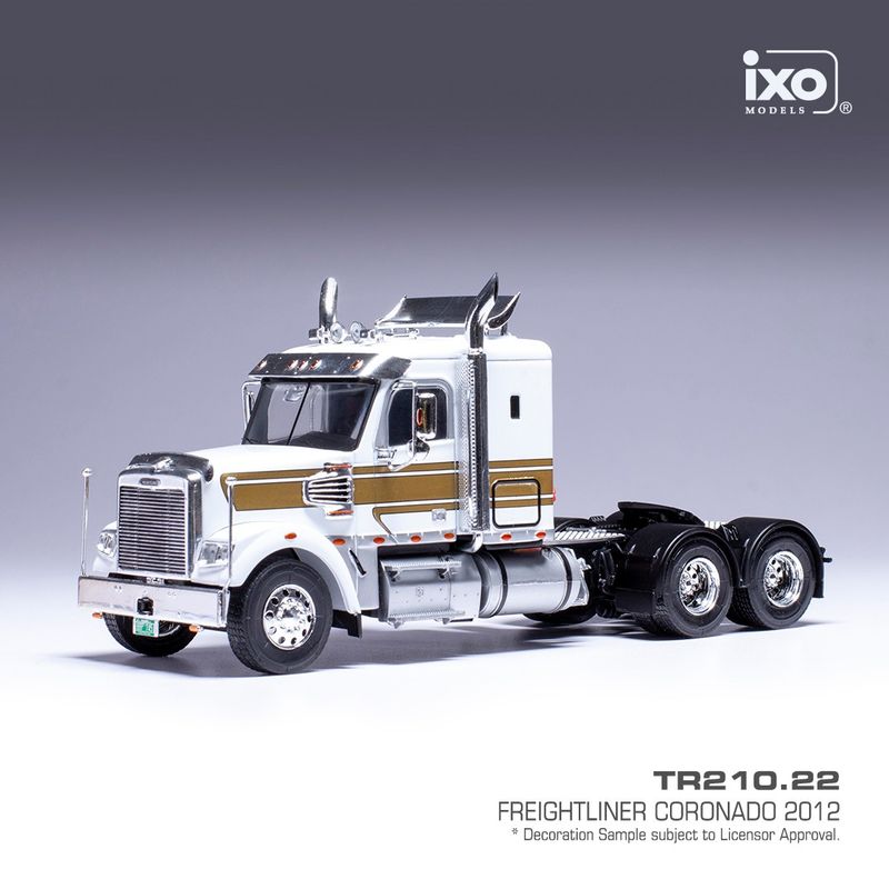 1:43 Ixo - 2012 Freightliner Coronado weiss , gold 1:43 Ixo - 2012 Freightliner Coronado weiss , gold