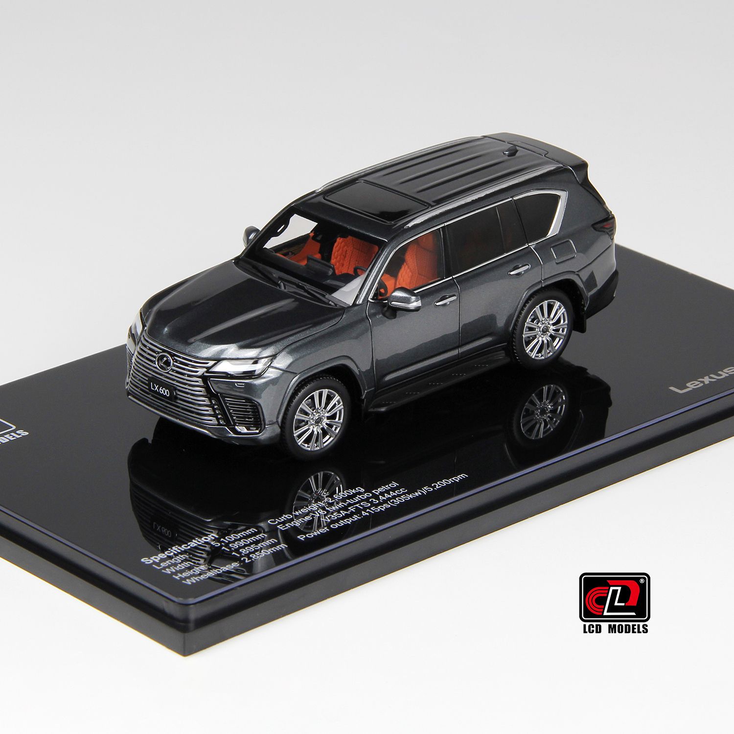 1:43 LCD Models - 2024 Lexus LX600 Grey