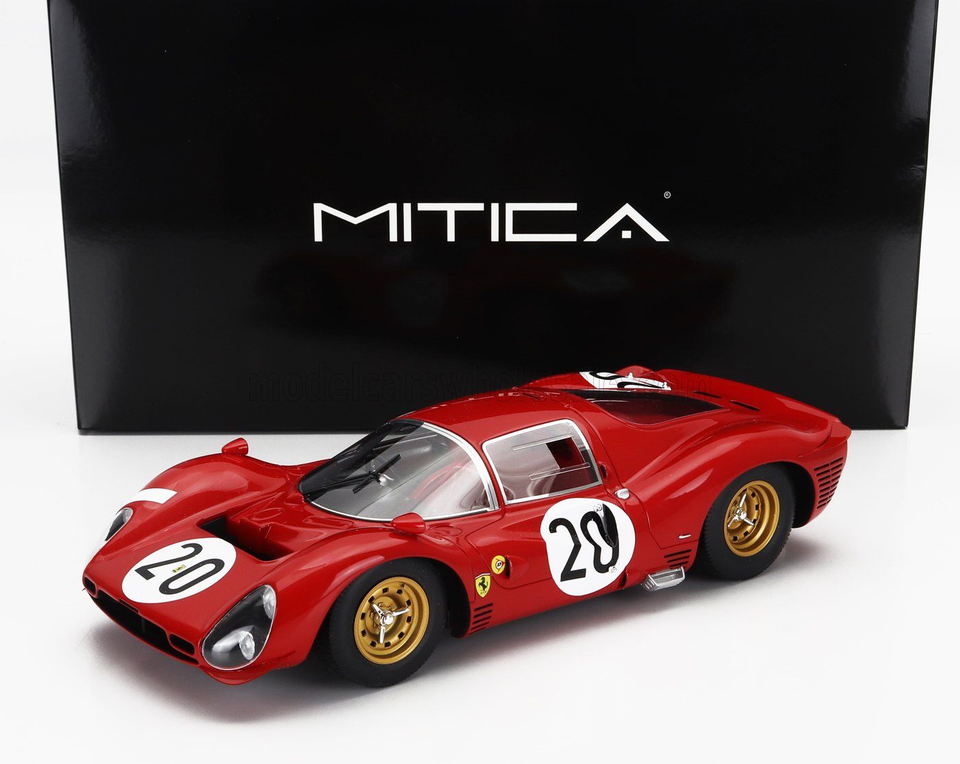 1:18 Mitica Resin - Ferrari 330 P3 4.0L V12 Coupe ch.0848 Team ferrari Safec #20 24h Le Mans 1966