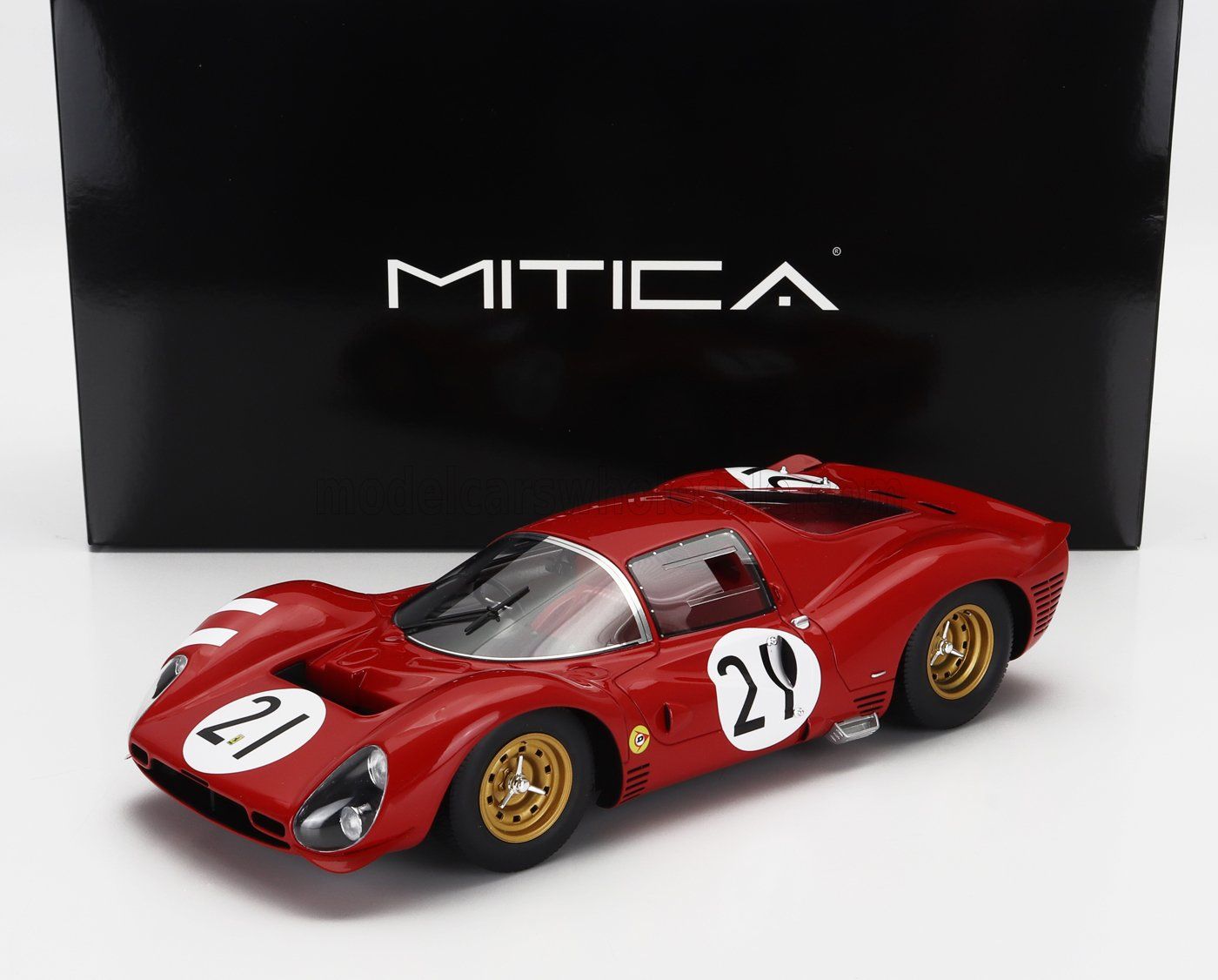 1:18 Mitica Resin - Ferrari 330 P3 4.0L V12 Coupe ch.0848 Team ferrari Safec #21 24h Le Mans 1966