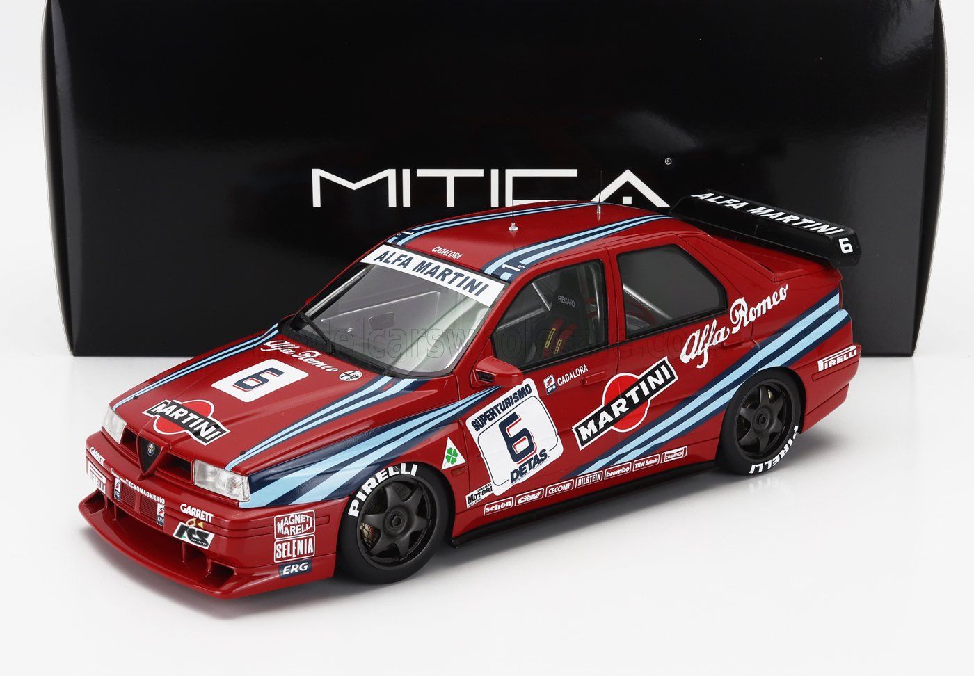 1:18 Mitica Resin - Alfa Romeo 155 GTA D2 Superturismo Martini #6 6th Monza 1992 Luca Cadalora