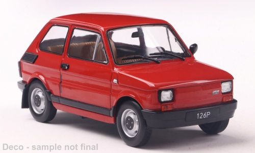 1:24 Whitebox - 1985 Fiat 126p rot