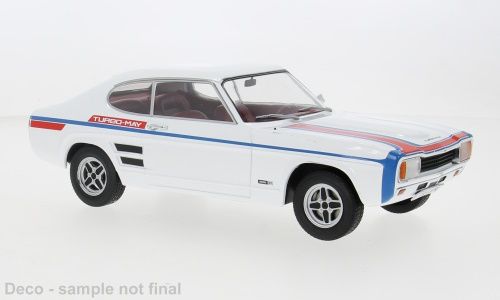 1:18 MCG - 1970 Ford Capri MK I GT weiss , Dekor