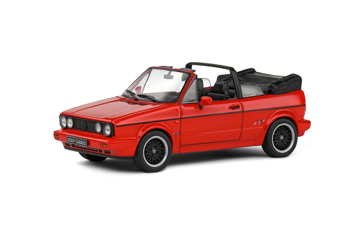 1:43 Solido - VOLKSWAGEN GOLF MKI CONVERTIBLE SPORTLINE RED 1992