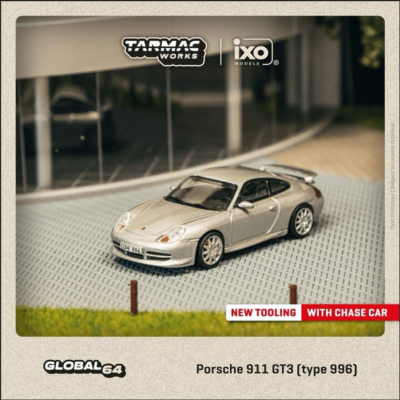 1:64 Tarmac - Porsche 911 GT3 (type996), silver