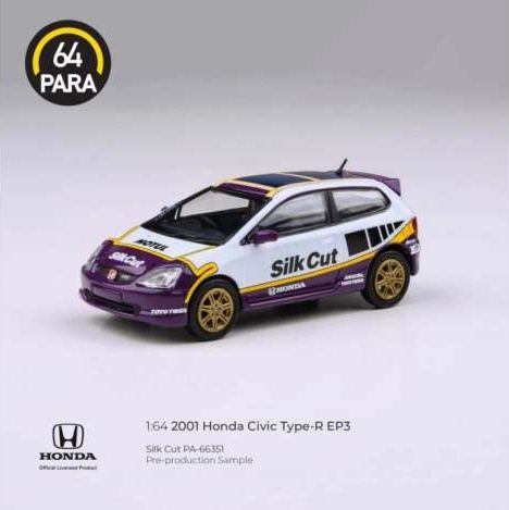1:64 Para64 - 2001 Honda Civic Type R EP3 *Silk Cut* 1:64 Para64 - 2001 Honda Civic Type R EP3 *Silk Cut*
