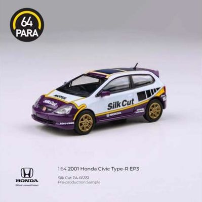 1:64 Para64 - 2001 Honda Civic Type R EP3 *Silk Cut*