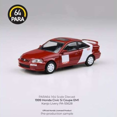 1:64 Para64 - 1999 Honda Civic Si Coupe EMI Kanjo Livery 1:64 Para64 - 1999 Honda Civic Si Coupe EMI Kanjo Livery