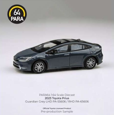 1:64 Para64 - 2023 Toyota Prius Guardian, grey LHD 1:64 Para64 - 2023 Toyota Prius Guardian, grey LHD