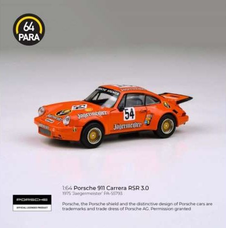 1:64 Para64 - 1974 Porsche 911 Carerra RSR 3.0 *Jagermeister* 1:64 Para64 - 1974 Porsche 911 Carerra RSR 3.0 *Jagermeister*