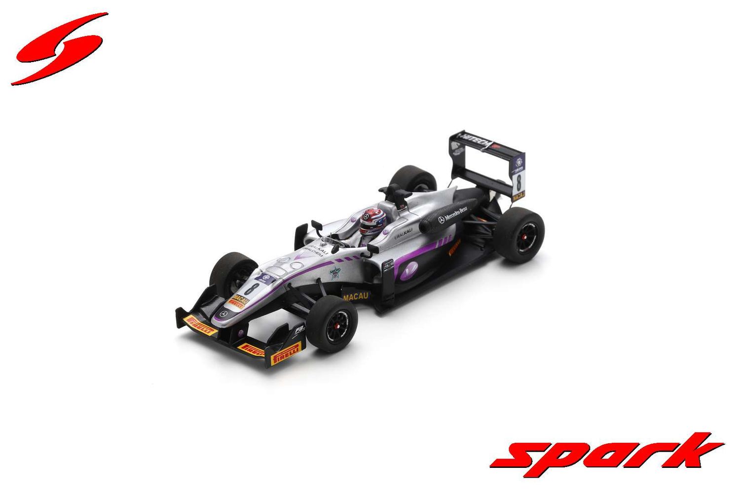 1:43 Spark - Dallara F312 No.8 5th Race 1 Macau F3 2016 George Russell